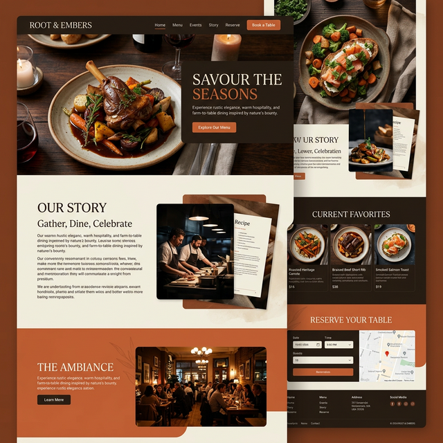 Gastronomy Theme Interface