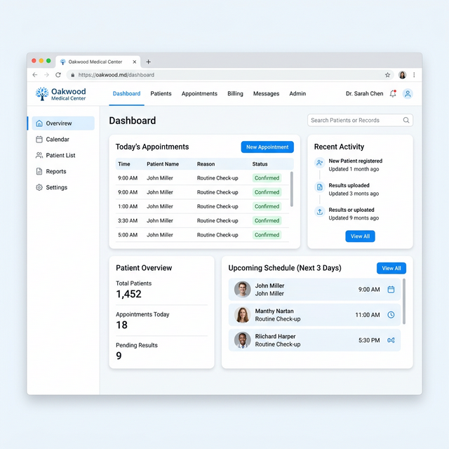 Medical Theme Interface